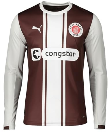 PUMA FC St. Pauli Trikot Langarm Sonder 2026/2027 braunweiss, S Herren