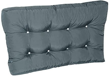 Doppler Palettenkissen anthrazit I Sitz-Auflage 120x80x15cm für Europalette I Polsterauflage aus Baumwolle & Polyester I Sitzbankauflage weich & bequem I Sitzkissen für Holz-Palette
