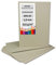 10 Stück Buchbinderpappe DIN A4 - Stärke 1,0 mm (0,1 cm) - Grammatur: 615 g/m² - Format: 29,7 x 21,0 cm - Farbe: Grau-Braun