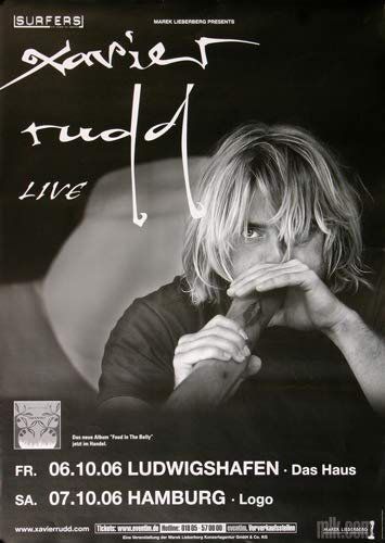 Xavier Rudd - Food In The Belly, Ludwigshafen & Hamburg 2006 » Konzertplakat/Premium Poster | Live Konzert Veranstaltung | DIN A1 «