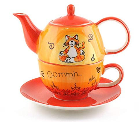 Mila Keramik Tee-Set: Tea for One, Oommh Katze | MI-99038