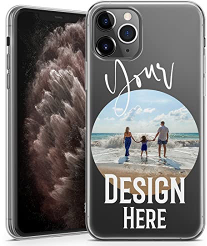 TULLUN Personalised Photo Your Own Image Design Custom Soft TPU Rubber Phone Case For iPhone - Your Own Design - for iPhone 11