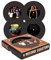 Aquarius AC DC Vinyl-Untersetzer, Medium, Mehrfarbig