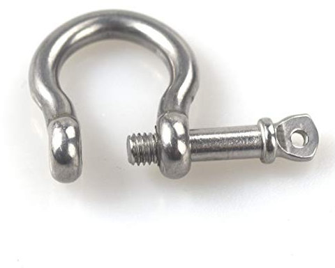 10pcs M4 D- Grilli in acciaio inox 304 per argani pesanti, tiranti, anelli di collegamento a catena in acciaio