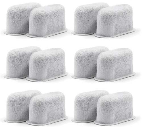 POFET Wasserfilter Kartuschen,12er Set Wasserfilter Filter für Kaffeemaschine Kompatibel mit Braun Cuisinart Delonghi nicht kompatibel mit Ninja Gastroback and KitchenAid