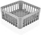 TemoWare Commercial Dishwasher Open Basket - Glass Holder 350x350x150mm