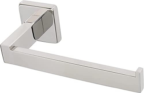 YUET Chome Toilet Roll Holder Paper Holders Stainless Steel Tissue Hanger Wall Mounted Screws Mounting for Bathroom and Kitchen Accessory Square 304 Stainless Steel (Mirror Polished)