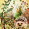 20 Servietten Igel in gemalter Herbstszene | Tiere | Herbst 33x33cm