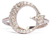 Remi Bijou 925 Sterling Silber Ring 'Ay Yildiz' Halbmond Sichel mit Stern - verstellbare Größe, mit Schmuckschachtel