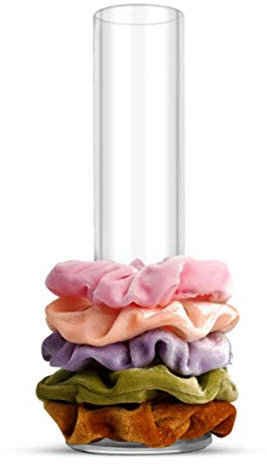 Acryl Scrunchie Halter Stand Mädchen Klar Scrunchy Turm, Haargummi Zubehör Veranstalter Hält Viele Haargummis, Acryl Schmuck Armband Display Stand Armreif Scrunchy Display Organizer T-Bar
