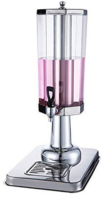 JTRHD Dispensador de Cerveza con Refrigerador Octogonal Transparente dispensador de la Cerveza 3L Acero Inoxidable Transparente Bebidas dispensador de la Bebida Accesorio de la Fiesta del Club de Bar