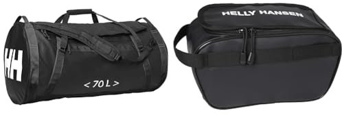 Unisex Helly Hansen HH Duffel Bag 2 70L, Schwarz, STD & Hansen H/H Scout Wash Bag, Schwarz, STD