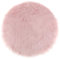 perfk Plüschteppich Kinderzimmer Flauschiger Kunstfell Schaffell Sitzpolster Sitzkissen, Rosa 40 cm