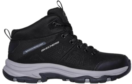 Skechers TREGO TRAIL KISMET, TREGO TRAIL KISMET, Black Synthetic/Mesh/Charcoal Trim,