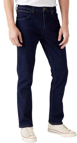 Wrangler Herren Jeans Greensboro - Regular Fit - Blau - Day Drifter W29-W46, Größe:30W / 34L, Farbe:Day Drifter W15QQ821U