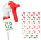 24x Heavy Duty Trigger Sprayers Chemical Resistant Glass or Plastic Bottle Replacement (24 Pack, Red)