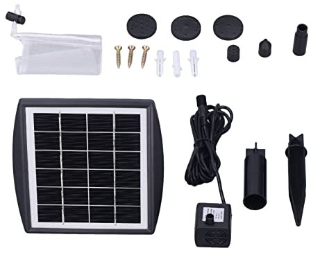 Kaufpart Pompe solaire 6 V/2 W Fontaine à eau oxygénation sans balais Pompe submersible pour bassin piscine aquarium 150 l/h