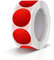 500 Stück Runde Aufkleber Stickers 25mm Farbkodierung Etiketten Rolle kleine Klebepunkte Glitzer Rot