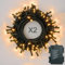 Hopelit Luci Natale Esterno 2 pezzi, Luci Natale Esterno Batteria 100LED 10m, Bianca Calda, Con Timer e 8 Modalità, IP44 Impermeabile per Albero di Natale Festive Festa