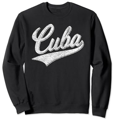 CUBA BASEBALL VARSITY SCRIPT CLASSIC SPORT JERSEY STYLE Sweatshirt