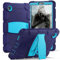 Funda resistente a prueba de golpes para Samsung Galaxy Tab A9 8.7 2023 SM-X110/X115/X117 con soporte, color azul marino