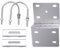 Xnuiasqe Antenna Pole Mount Kits, Antenna Pole Mount Bracket with Double U-Bolts Clamp V Jaw Bracket for Antenna Pole Holder Easy Install