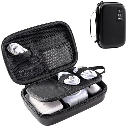 ProCase Tragetasche für Anker MagGo 3-in-1 Kabellose Ladestation, MagGo Power Bank Tasche, MagSafe Ladegerät Wireless Charger Organizer, Reisetasche für Tragbare Magnetische Ladestation -Schwarz
