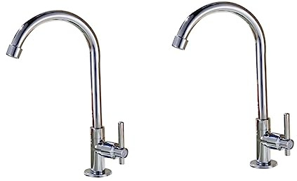 robinet de cuisine,2 pièces Wok support pour cuisinière à gaz robinet froid simple robinet de lavabo Explosion-robinet LED tasse d'ananas bougeoirs Lotus robinet de légumes en spirale cuisin