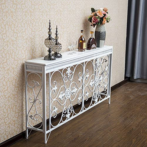 Console Sofa Table Narrow Console Table French Country Console Table Antique Finish Console Sofa Table Living Room Entrance Long Strip Wall Porch Table Aisle Cabinet Radiator Cover