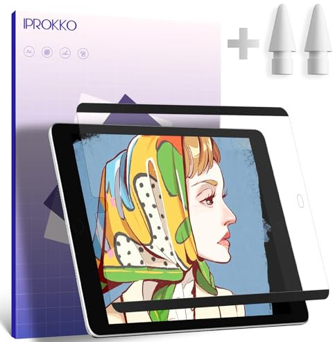 IPROKKO [2 unidades de lámina magnética compatible con iPad Air 13 pulgadas M2, iPad Air 2024 Mate Protector de pantalla de papel protector de pantalla de papel Película antideslumbrante Protector de