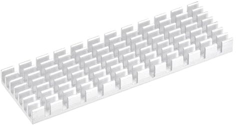 QUARKZMAN M.2 2280 NVMe SSD Kühlkörper Kühler mit Wärmeleitpad aus Aluminiumlegierung für PC, 70x22x6mm, Weiß
