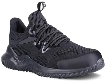 Titan Safety Footwear Thunder SBP SRA Lightweight Safety Trainers, Breathable Knitted Fabric, Steel Toe Cap Mens Womens Safety Shoes, Metal-Free Protective Steel Midsole, Safety Shoes