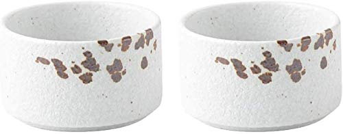 Souffle molds set of 2, perfect for muffins, cupcakes, creme brûlée or as dip bowls, oven-proof porcelain,-B