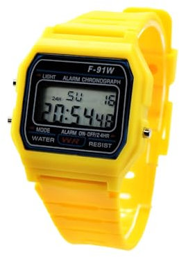 BDM - Reloj clásico Casiopea Original para Hombre Mujer, niña o niño de Pulsera Digital con Alarma. Un Regalo Vintage. - Modelo 17