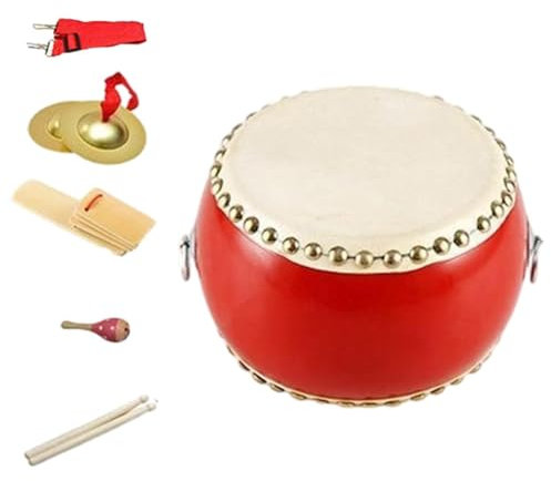 TTETTZ Holz Kindertrommel Set, 17 cm, Schlaginstrument, Musikspielzeug für Kinder