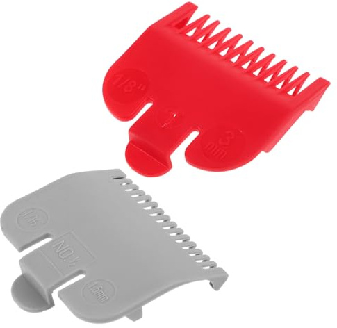 2 Stück Haarschneidekamm aus Kunststoff, Schneidführungsersatz