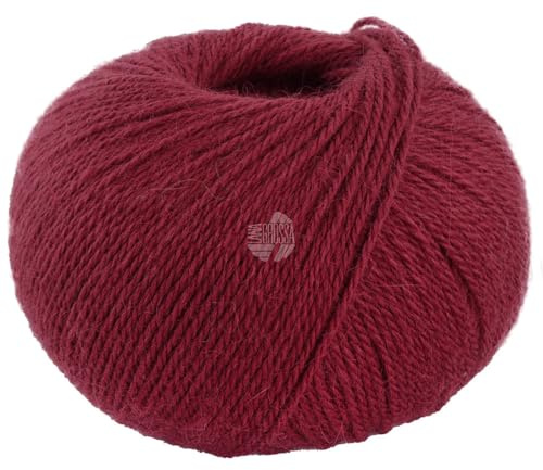 LANA GROSSA Natural Lama Fine | Feine Baby-Lama Fasern klassisch verzwirnt | Handstrickgarn aus 100% Lama (Baby) | 50g Wolle zum Stricken & Häkeln | 150m Garn FB 117