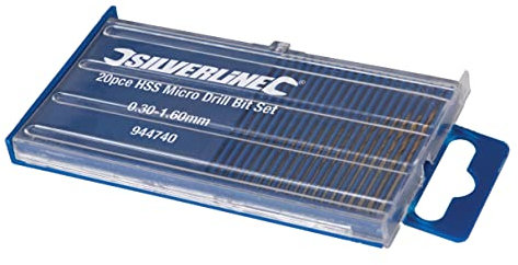 Silverline 944740 Coffret de 20 micro-forets acier HSS