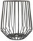 Point-Virgule Obstkorb aus Metall, skandinavische wohnungs deko drahtkorb, Schwarz, 23,5 x 25,5 cm