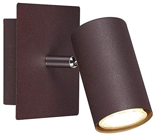 Trio Leuchten 802400124 - Faretto da parete Marley, in metallo, colore: Ruggine 1 x GU10