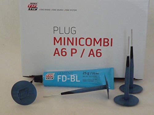 Rema Tip Top Minicombi Pannen-Set 4x A6 + BL-FD Cement 25g, Reifenreparatur 511120