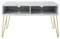 Novogratz Athena TV Stand 42 Inch, White Marble Look