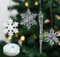 Anstore 24 Stück Christbaumschmuck Eiszapfen und Schneeflocken Anhänger - Weihnachtendeko Acryl Eiszapfen und Schneeflocken Weihnachtsanhänger Winterdeko (Eiszapfen 12+Schneeflocken 12)