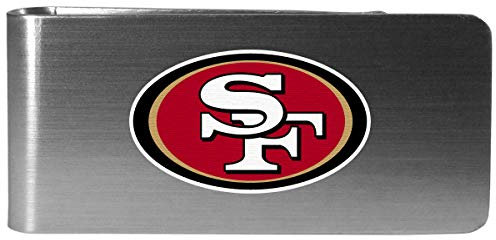 NFL San Francisco 49ers Unisex Siskiyou SportsSteel Geldklammer Logo Metall Einheitsgröße