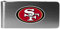 NFL San Francisco 49ers Unisex Siskiyou SportsSteel Geldklammer Logo Metall Einheitsgröße