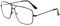 Dollger Classic Glasses Metal Fashion Clear Lens Glasses Frame Eyewear Women Men Black Frame+Clear Lenses