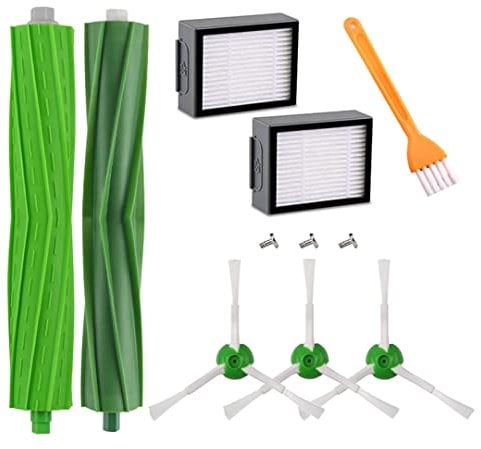 HoHome Kit di Ricambi Compatibile per iRobot Roomba E5 E6 E7 i7 i7+ i8 i8+ j7 j7+ i6 i6+ i4 i4+ i3 i3+ Aspirapolvere, Accessori Spazzole Filtri 11in 1