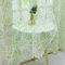 Delien Voile Schiebegardinen Blätter Druck Frischer Stil Vorhang Flächenvorhänge Transparenter Gardine mit Kräuselband Wohnzimmer Fensterschals (1er-Pack, je H/B: 225/140 cm),Grün