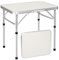 Youyijia 2FT Camping Table Folding Picnic Table Adjustable Height Multipurpose Party Dining small camping Table Lightweight with Carry Handle for Catering Buffet and Garden