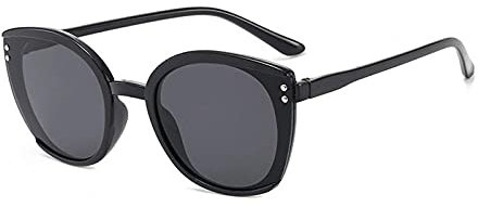 WQZYY&ASDCD Sonnenbrille Herren Damen Damen Übergroße Damen Uv400 Damen Brille Strand Sonnenbrille-Schwarz